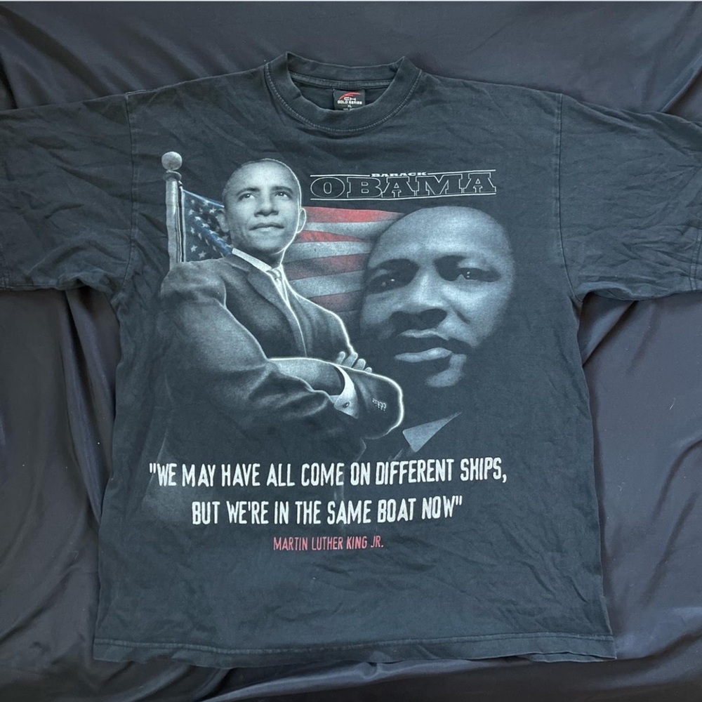 Vintage Obama and MLK T-Shirt